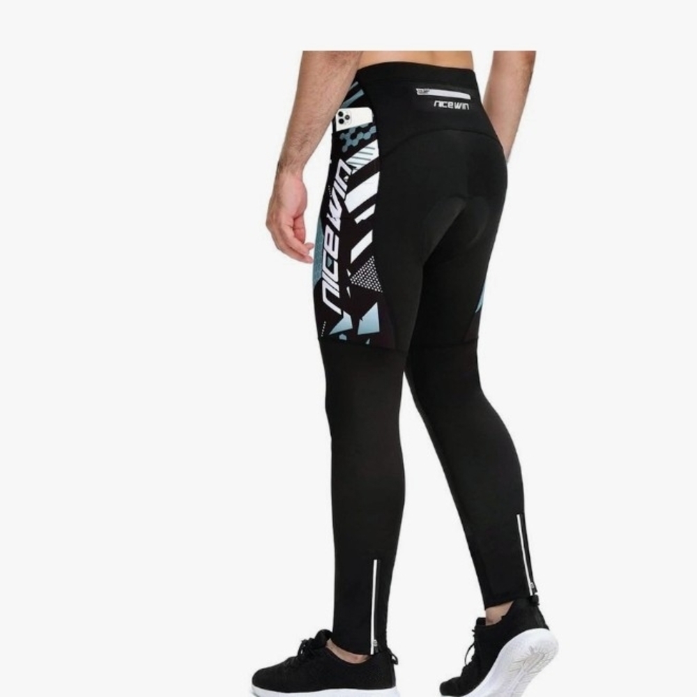 Men's Bicycle Pants Padded Road Cycling Tights Leggings Outdoor Cyclist